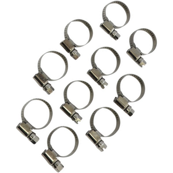 ホースクランプ エンボス ステンレス 12mm-22mm 10個入り