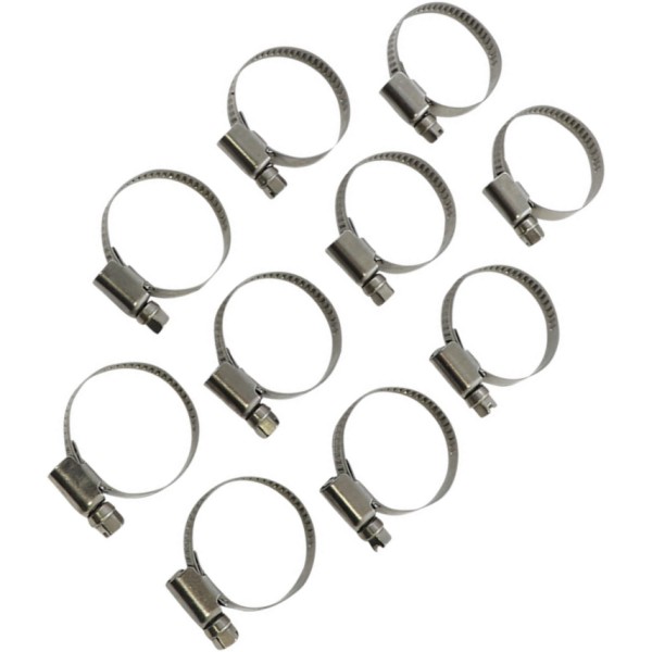 ホースクランプ エンボス ステンレス 20mm-32mm 10個入り