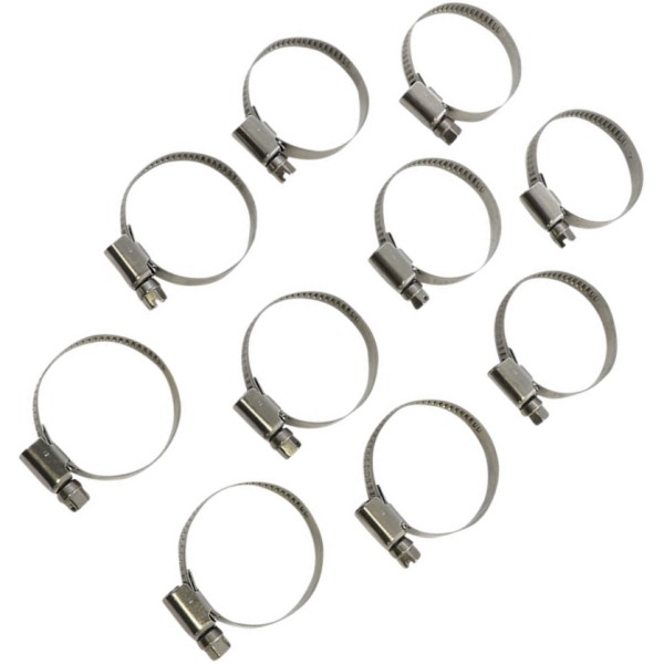 ホースクランプ エンボス ステンレス 25mm-40mm 10個入り
