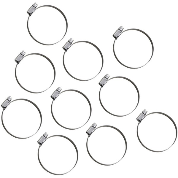 ホースクランプ エンボス ステンレス 50mm-70mm 10個入り