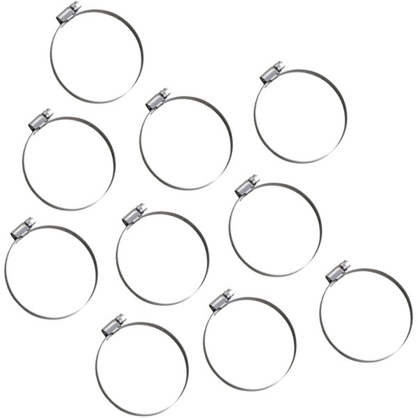 ホースクランプ エンボス ステンレス 60mm-80mm 10個入り