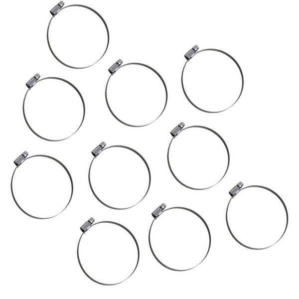 ホースクランプ エンボス ステンレス 70mm-90mm 10個入り