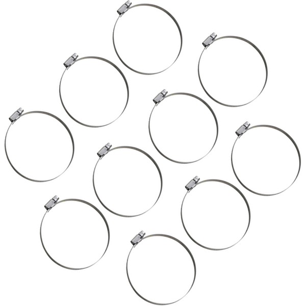 ホースクランプ エンボス ステンレス 80mm-100mm 10個入り