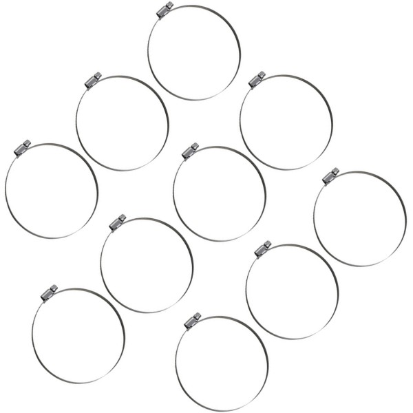 ホースクランプ エンボス ステンレス 100mm-120mm 10個入り