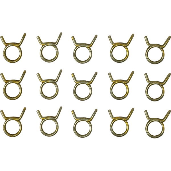 ホースクランプ セルフテンション ダブルワイヤー 3/8インチ 15個パック