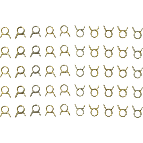 ホースクランプ セルフテンション ダブルワイヤー 3/8インチ 50個パック