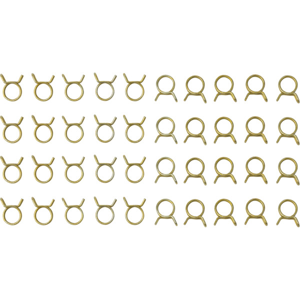 ホースクランプ セルフテンション ダブルワイヤー 7/16インチ 50個パック