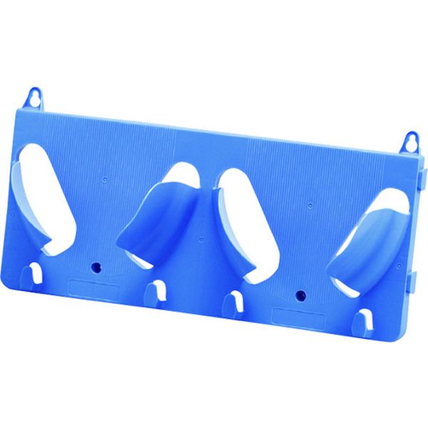 113-8456 ヘルメットラック 2個掛け用 ST822-R 240×550mm 壁掛式 ポリプロピレン