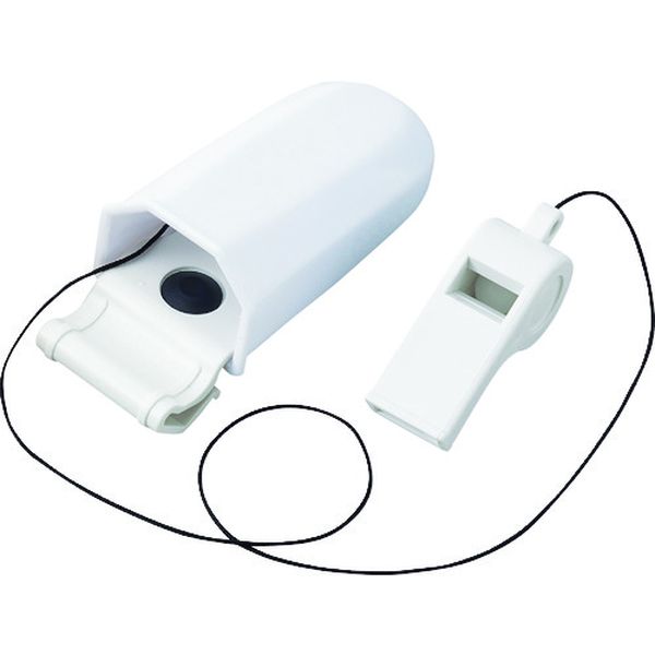 167-1819 ヘルメット用ホイッスル(ホルダー一体型) ST670 ホワイト 溝なしヘルメット用