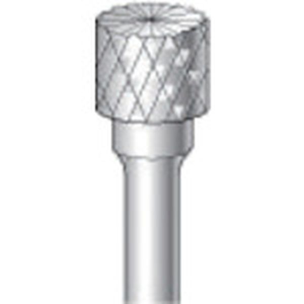 超硬カッター 円筒(ダブルカット・エンドカット付) 刃径6.3mm 刃長4.7mm