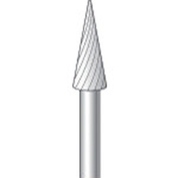 超硬カッター テーパー(シングルカット)刃径5.0mm刃長12.7mm