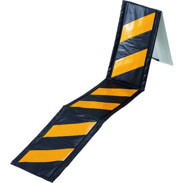 コーナー用トラ柄クッション 黄/黒 コーナーガード20TR 270×2000×6mm 反射タイプ