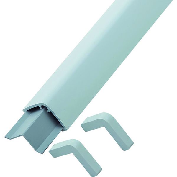 コーナー用ガードパッド グレー GPS-GL 65×65×1000mm ビス6個付