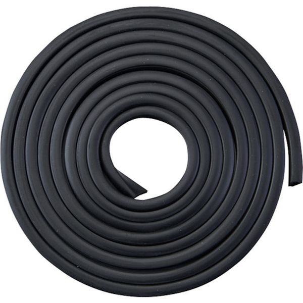 353-8777  溝ゴム 溝ゴム-324 12×6mm×2.4M 3mm用 黒