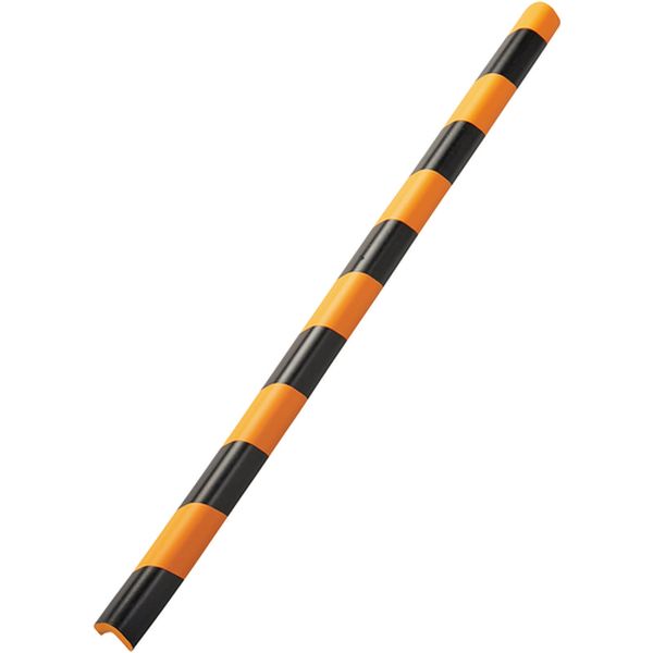 トラ柄コーナー用ガードクッション L型タイプ 黄/黒 CGL-L-TR 44×44×900mm 裏テープ付