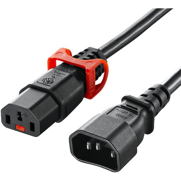 APW15C14C13LP20  抜け防止ロック式電源コード ロックプラス(2m)