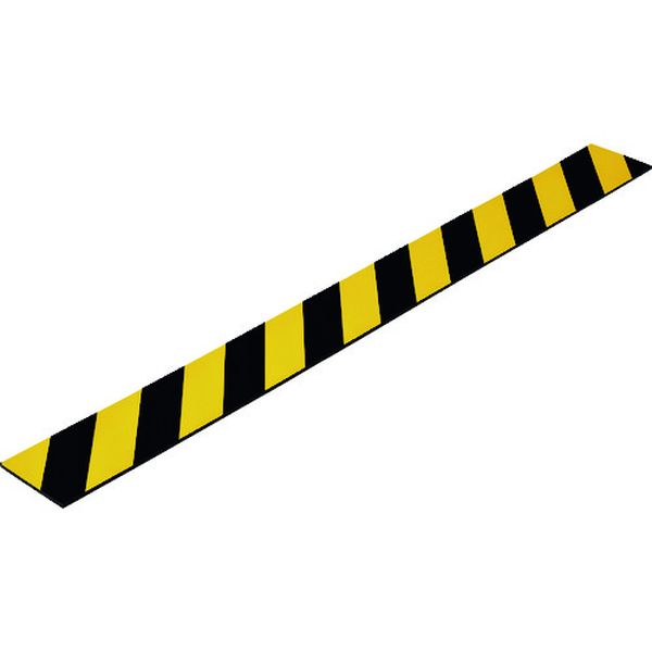 167-3334 トラ柄クッション 黄/黒 TRC-105H 100×1000mm 厚み5mm 反射タイプ