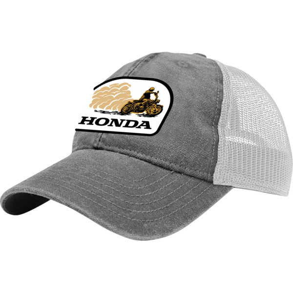 HAT HONDA TRUCKER GRAY/WHITE
