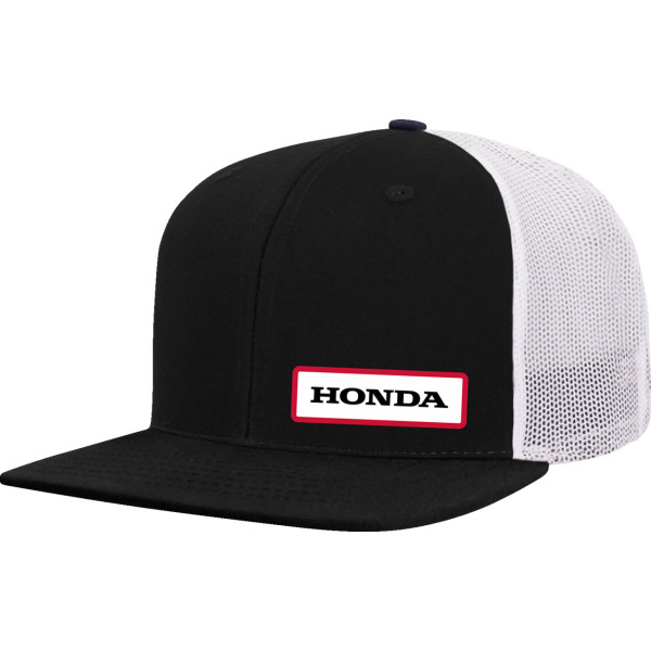 HAT HONDA WING TRUCKER BLACK/WHITE