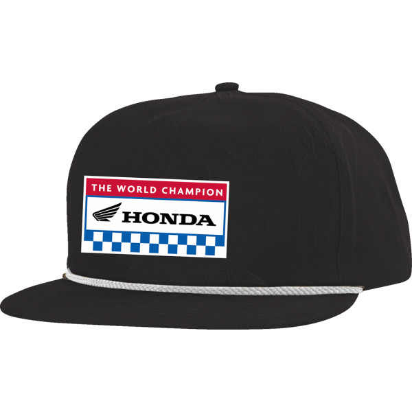 HAT HONDA WORLD CHAMP BLACK