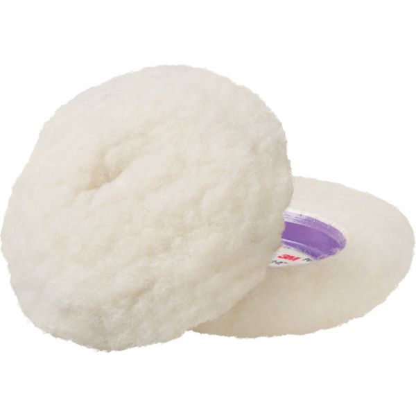 ミニウールバフ 目消し用・白  内径75mm 外径100mm(1袋2枚入)