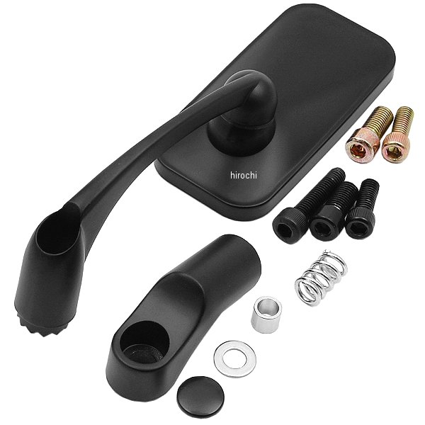 ロープロファイルミラー クロームレンズ 左右共通 1個入り 黒