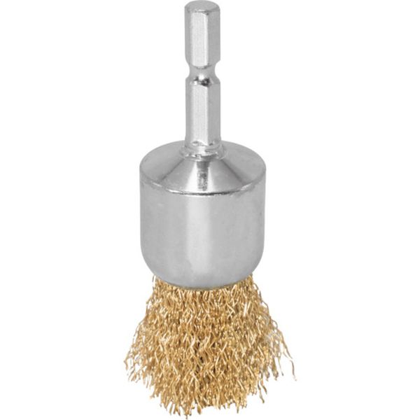 AP 1/4HEX ワイヤーブラシ 真鍮 ペン型