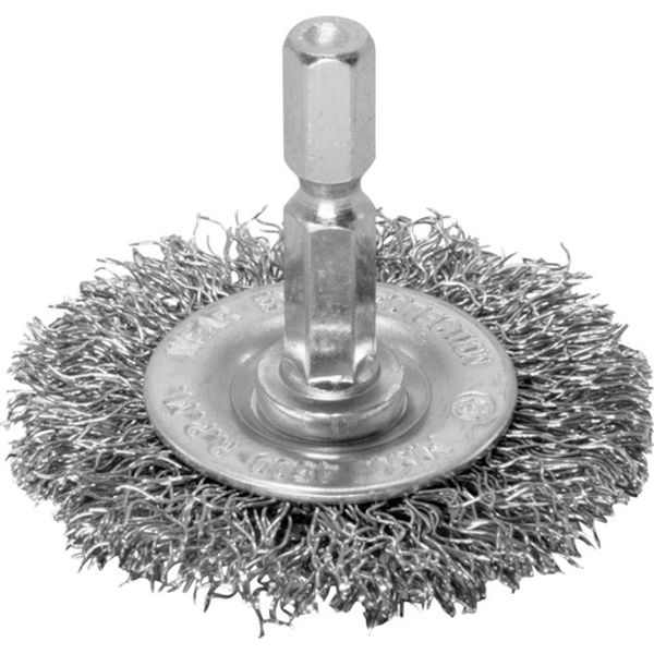 253-9589 AP 1/4HEX ワイヤーブラシ スチール ホイール型