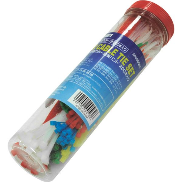 5色カラー結束バンド 200本入り
