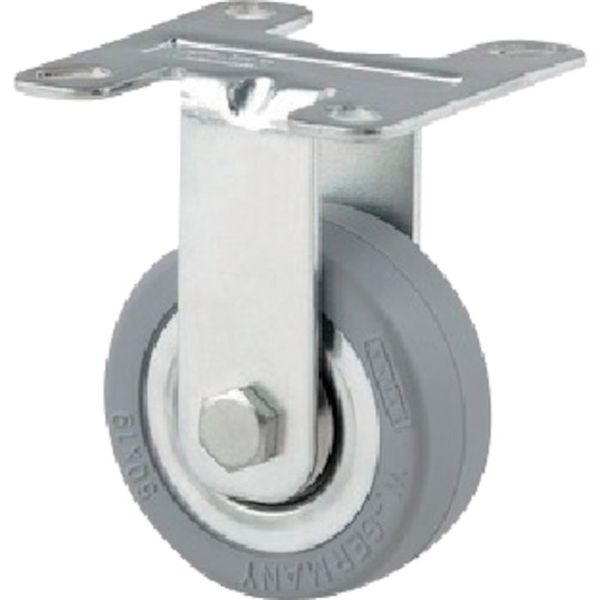 255-7484 プレート式キャスター“AGILA”(タイヤ痕レスタイプ) φ50 固定式