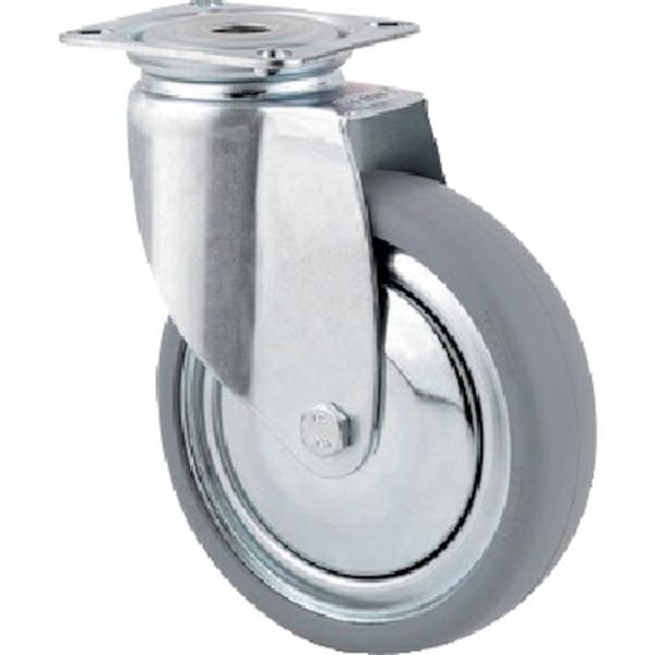 255-9010 プレート式キャスター“AGILA”(タイヤ痕レスタイプ) φ150 自在式