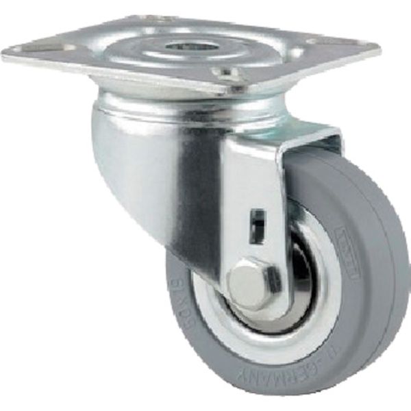 255-9068 プレート式キャスター“AGILA”(タイヤ痕レスタイプ) φ50 自在式