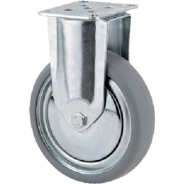 255-9110 プレート式キャスター“AGILA”(タイヤ痕レスタイプ) φ75 固定式