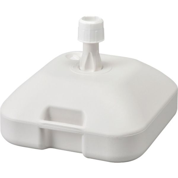 のぼり旗用スタンド(注水タイプ) 白 満水時17kg ポリエチレン製 ノボリ用ポール台G型(白)