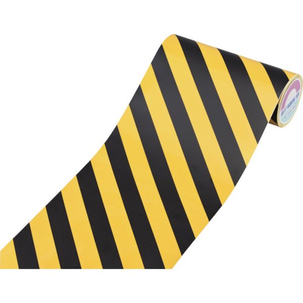 トラ柄テープ 黄/黒 TR2-D 290mm幅×20m ビニール製 屋内用
