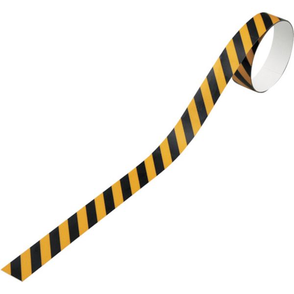 815-1522 トラ柄テープ(反射タイプ) 黄/黒 TR3-D 20mm幅×1m 10本組 屋内用