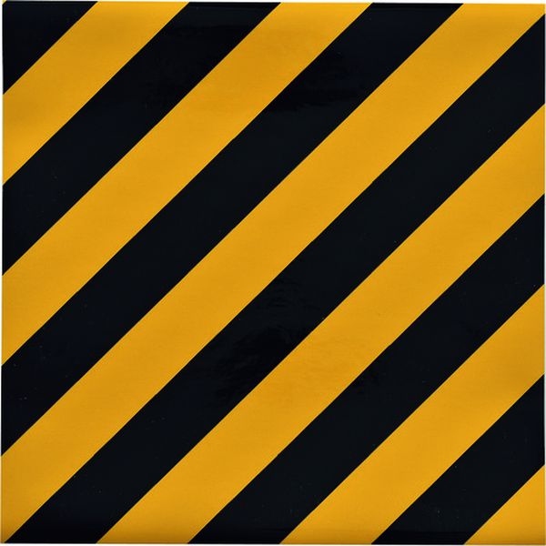 トラ柄粘着シート 黄/黒 TR5-A 300×300mm 屋内用