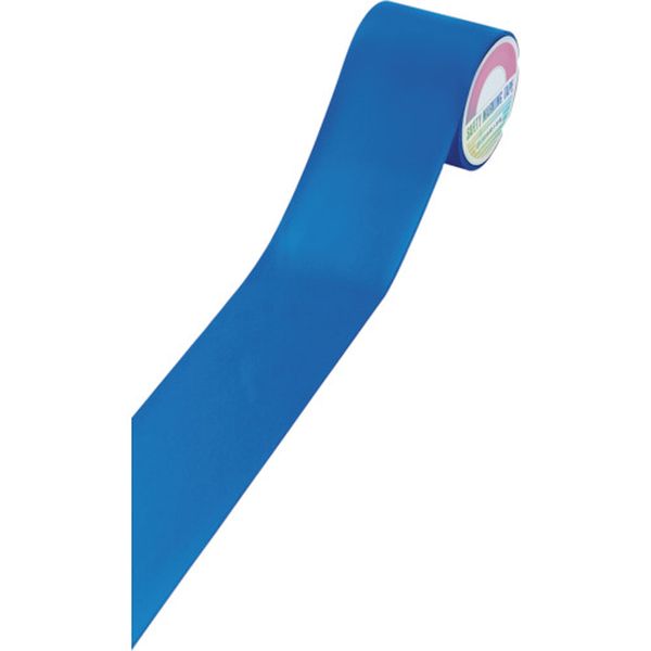 138-8393 フロアラインテープ 青 FRT-100BL 100mm幅×20m エンビ 屋内用