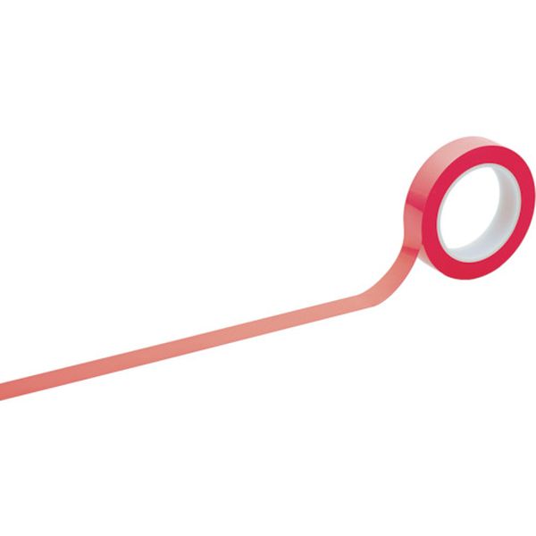 ＨＣＰ－２５Ｒ　クリーンルーム用ラインテープ赤　２５ｍｍ幅×３３ｍ