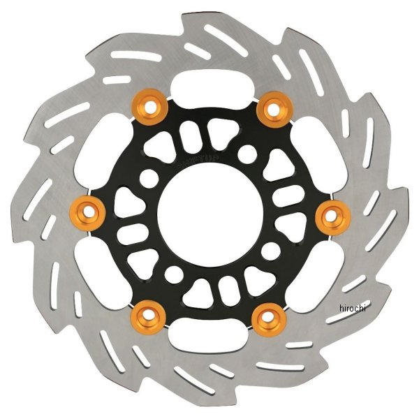 ディスクローター 220mm グロム、モンキー125 黒/ゴールド