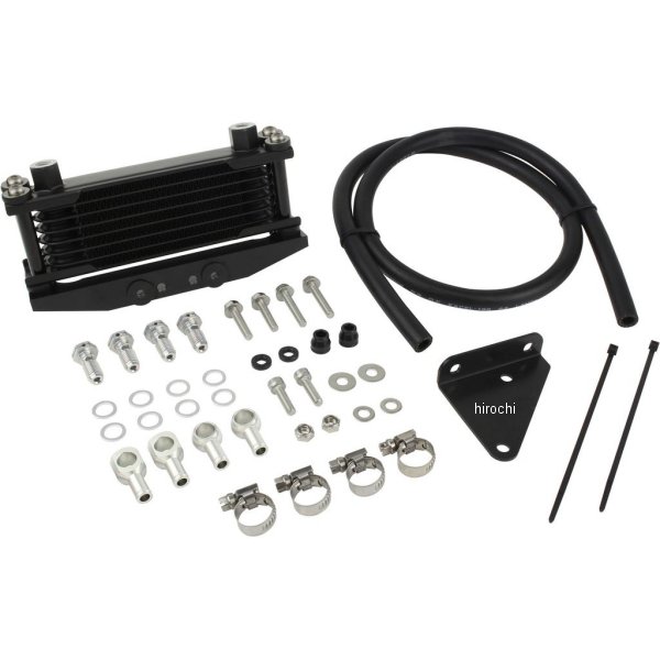 オイルクーラー シリンダーヘッドマウント 13年-20年 グロム JC61/JC75 ブラックパイプ