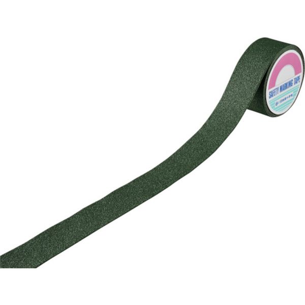 106-3040 滑り止めラインテープ 緑 SV-55G 50mm幅×5m アルミ＋鉱物粒子 屋外用