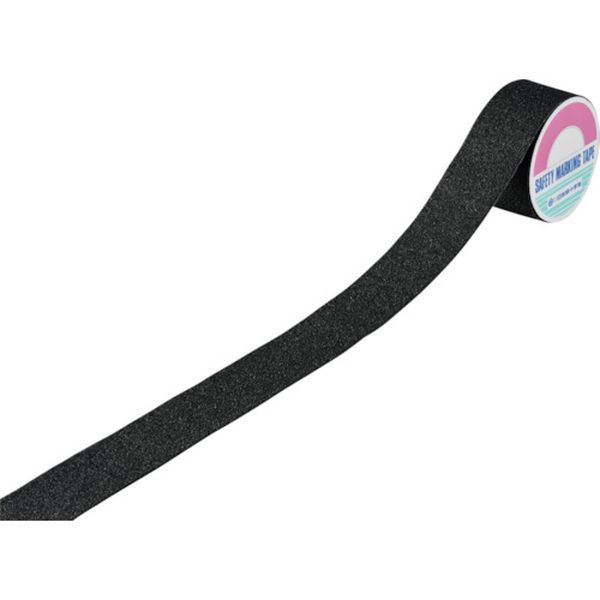 167-1780 滑り止めラインテープ 黒 SV-55BK 50mm幅×5m アルミ＋鉱物粒子 屋外用