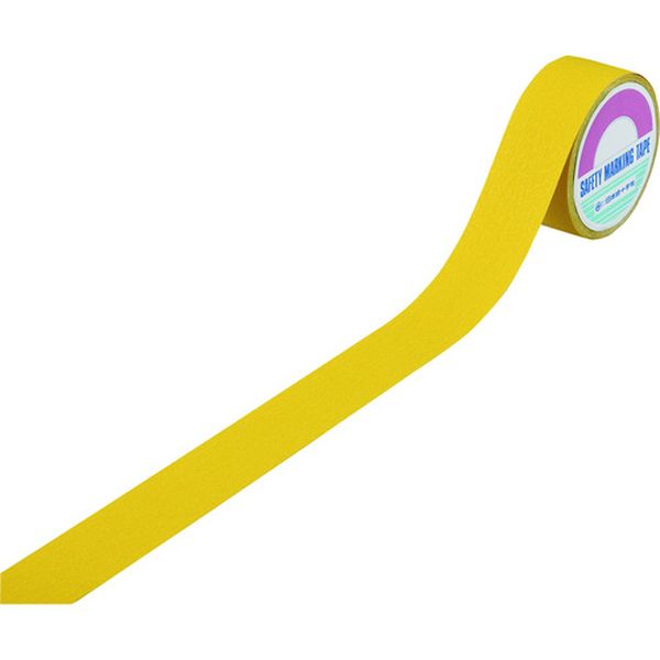 日本緑十字社 緑十字 滑り止めラインテープ 黄 ASS-55Y 50mm幅×5m 塩ビ＋鉱物粒子 屋内外兼用