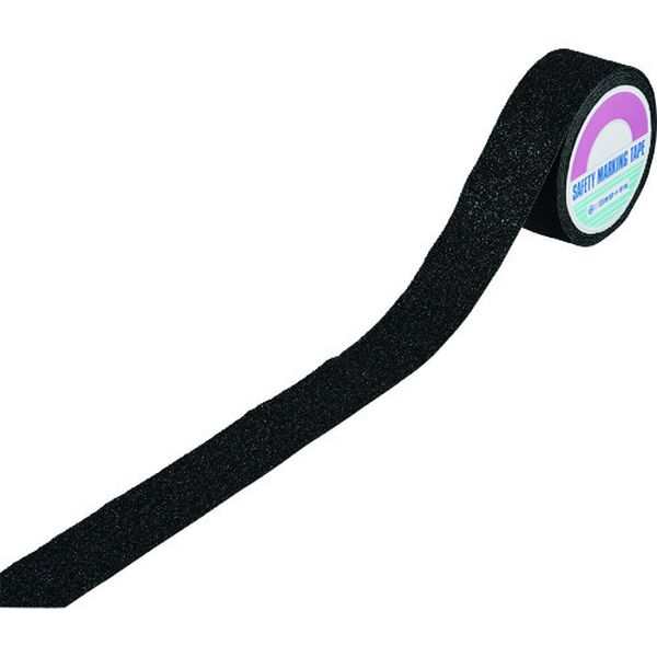 滑り止めラインテープ(重歩行タイプ) 黒 ASH-55BK 50mm幅×5m アルミ＋鉱物粒子