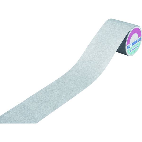 滑り止めテープ シルバー ASS-105SL 100mm幅×5m PVC＋鉱物粒子 屋内外兼用