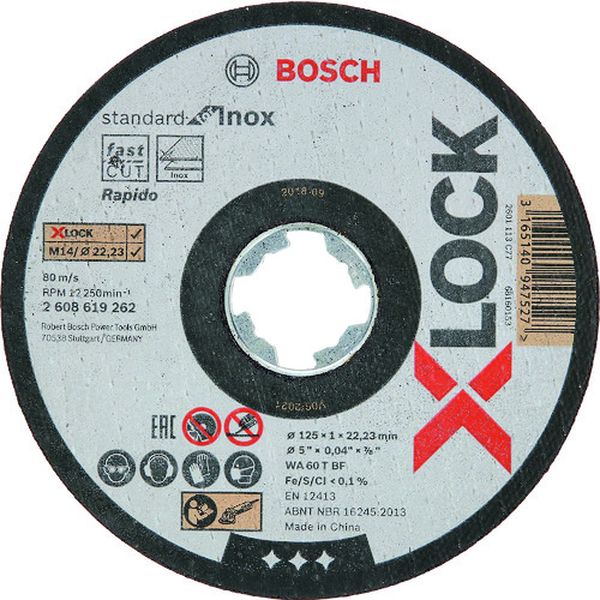 X-LOCK切断砥石125x1.0ステンST