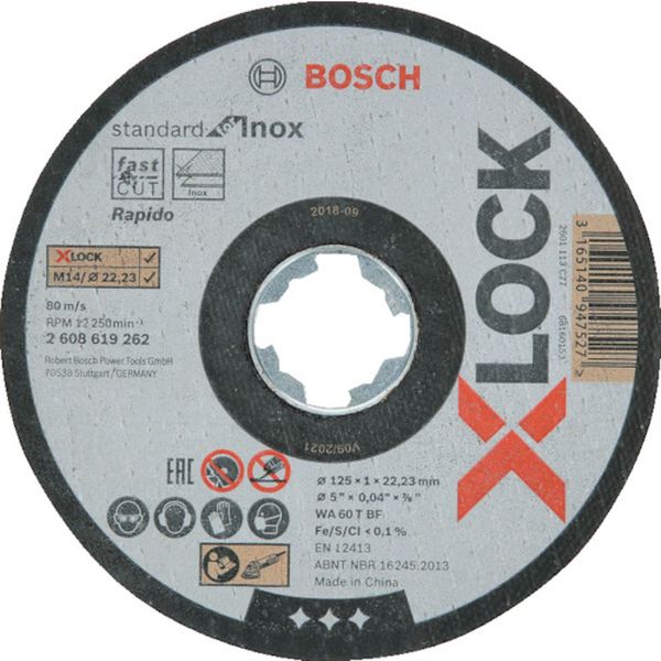X-LOCK切断砥石125x1.0ステンST/10