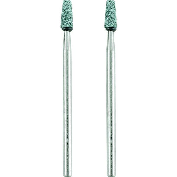 軸付き砥石2本 円錐