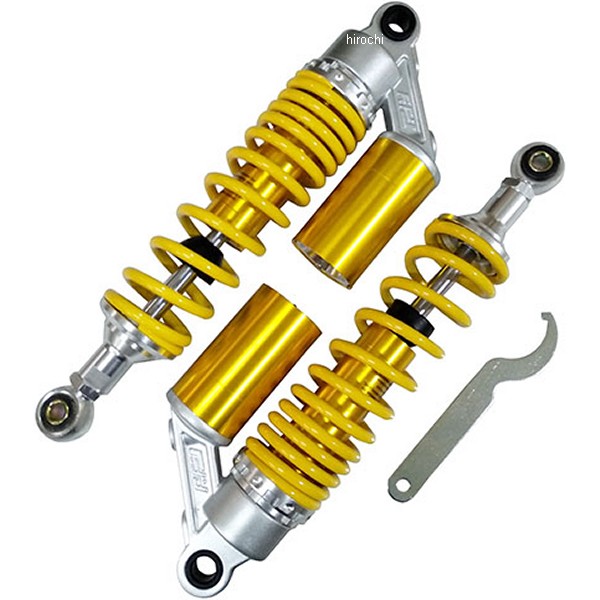 リアショック 320mm イエロー/ゴールド